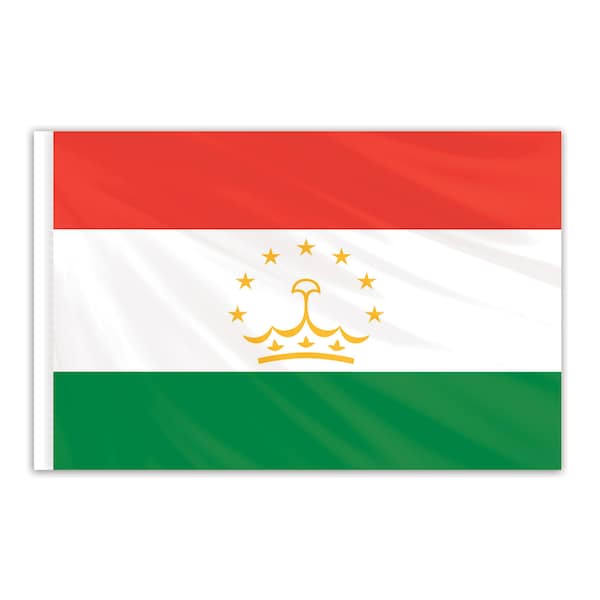 Global Flags Unlimited Tajikistan Indoor Nylon Flag 3'x5' 203073